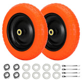 Pontuss 13in flat free wheels for GOR cart side view showing maintenance-free performance