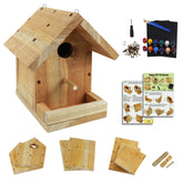 Pontuss DIY birdhouse kit – wood board: ready-to-assemble parts for safe, mess-free building.