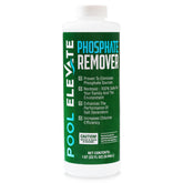 POOL ELEVATE phosphate remover bottle improves water clarity for all pool types.