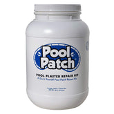 Pool Patch White kit box showing ready-to-use repair materials for DIY pool fixes.