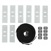 Pool Ruler solar cover reel attachment kit package enables secure reel setup