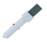 Pool Supply Town pumice stone with EZ-Clip removes rust stains on concrete pool surfaces.