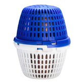 Pool Unit in the pump basket keeps mid-size inground pools clear.