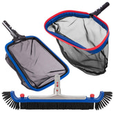 POOLAZA 20-inch pool brush head for efficient wall and floor cleaning.