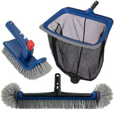 POOLAZA Deluxe skimmer net with rubber edge for quick surface debris removal