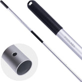 POOLAZA dual-handle pool pole offers a secure grip for comfortable cleaning.