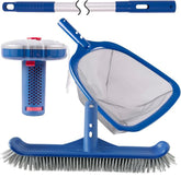 POOLAZA pool cleaning kit for above-ground pools in use, debris removal made easy.