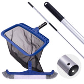Poolaza pool skimmer net with pole captures fine debris for clean water