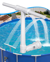 POOLHOUR 2026 height upgrade pool fountain with dual spray for cooler water and dynamic visuals.