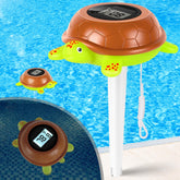 PoolLeader solar digital thermometer with backlit display for easy night readings.