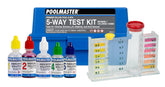 Poolmaster 22270 5-Way test kit case for organized pool and spa water testing.