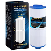PoolPure 5CH-502 filter with top handle for easy installation.