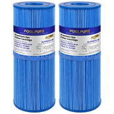 POOLPURE PRB25-IN-M spa filter close-up with antimicrobial fabric for durable filtration.
