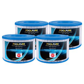 POOLPURE 29001E hot tub filter front view with durable end caps for long-lasting spa cleanliness