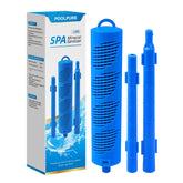 POOLPURE hot tub mineral stick close-up showing mineral infusion for clearer water.