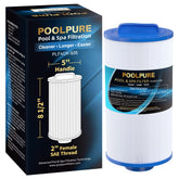 POOLPURE PLF4CH-935 spa filter close-up showing dirt-locking filtration for clearer water