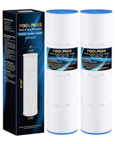 POOLPURE PRB75 spa filter outer dimensions for precise replacement fit and compatibility.