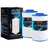 POOLPURE PMA40L-F2M spa filter front view showing the filter shape and fit