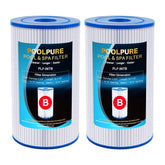 POOLPURE Type B replacement filter cartridge; compact design for easy pool maintenance.