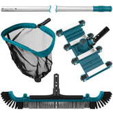POOLWHALE Deluxe 22-inch brush head for broad-area cleaning.