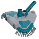 POOLWHALE Upgrade Pro triangle head cleans corners of vinyl pools efficiently.