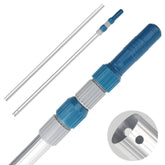POOPLE Professional 16-foot pool pole extended for high-reach cleaning and skimming.