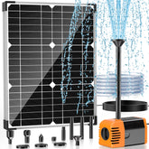 POPOSOAP 20W solar panel powering efficient outdoor water pumping.