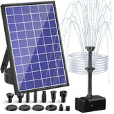 POPOSOAP 8W solar panel powering outdoor water features with steady energy.