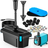 POPOSOAP pond filter box showing integrated filtration for clearer water.