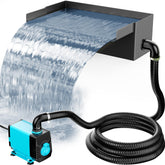 POPOSOAP pond waterfall box 12-inch shine boosts outdoor water feature ambiance.