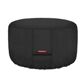 Porch Shield fire pit cover 28in round top view protects your bowl from the elements