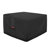 Porch Shield Fire Pit Cover waterproof 600D protects your square table from rain and sun.