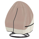 Porch Shield egg chair cover on double-seat fit protects from sun and rain.