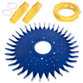 Porscan W70329 finned seal skirt improves water flow for efficient cleaning.