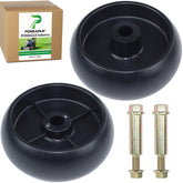 POSEAGLE GX10168 deck wheel close-up highlighting durable polypropylene construction.
