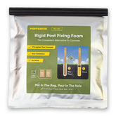 Postsaver Pro-Set pack in hand for quick fence post installation.