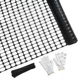 PotatoLife plastic mesh fence roll for versatile outdoor fencing and temporary barriers