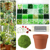 Potchen DIY tulip beaded planter assembly with colorful beads for a handmade home accent.