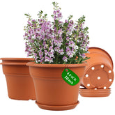 Pottiffe white 10-inch pot, weather resistant for indoor and outdoor use.