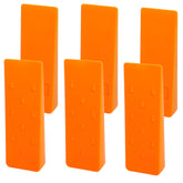 Poweka 8in felling wedge with spikes, front view, guides tree direction safely.