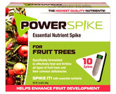 Power Spike packaging shows ten fruit tree spikes for root feeding.