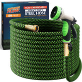 PowerFlow Garden Hose with stainless steel core for durable watering