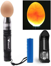Powerful LED egg candler front view with ultra-bright light for clear candling.