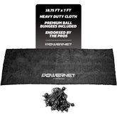 PowerNet dugout shade cover attached to fence reduces sun exposure