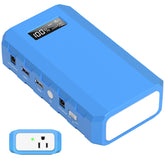 Powkey portable power station with AC outlet for on-the-go charging and backup power.