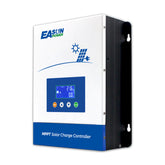 Powland 100A MPPT display shows real-time system data for efficient charging.