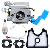 Powtol 125B carburetor kit front view for Husqvarna compatibility and easy installation.