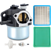 Powtol 799866 carburetor front view for Briggs and Stratton 190cc engines, reliable replacement.
