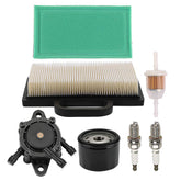Powtol Mckin tune-up kit packaging shows all-in-one components for easy mower maintenance.