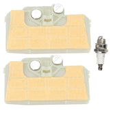 Powtol MS290 air filter front view, precise fit for compatible Stihl saws, promotes smooth airflow